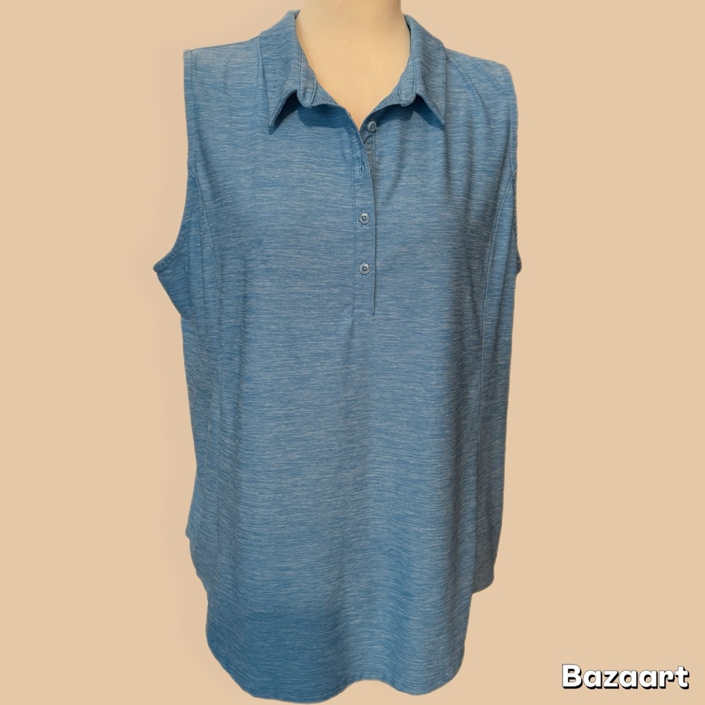Duluth Trading Co Blue Sleeveless Tank Top XL